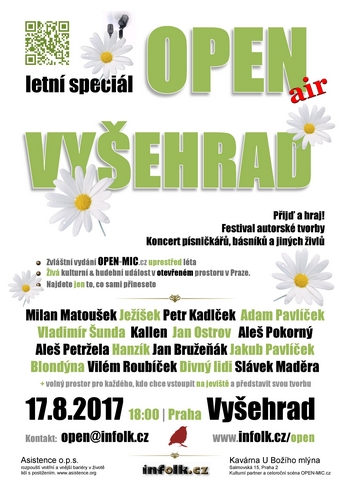 Letní speciál OPEN air písničkářů / Vyšehrad